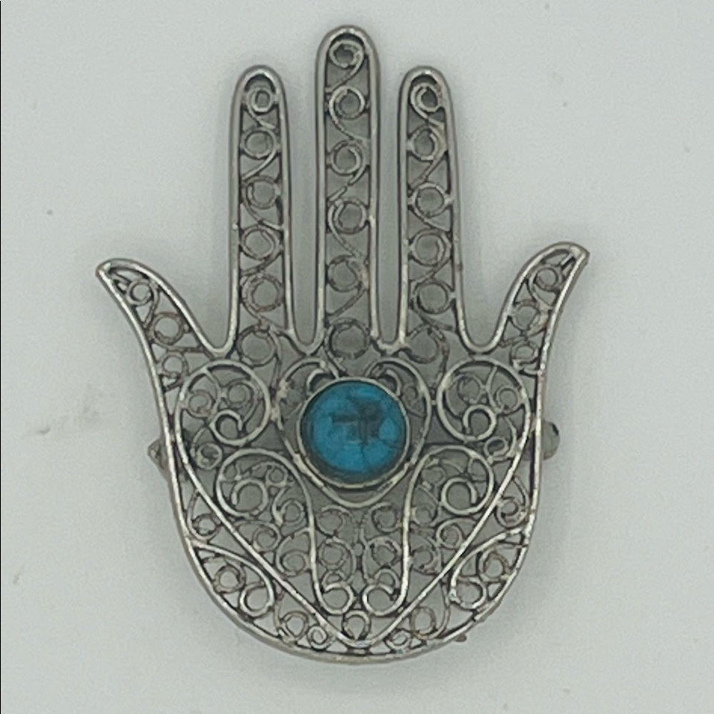 Hamsa Brooch by Lisner - Picture 4 of 5